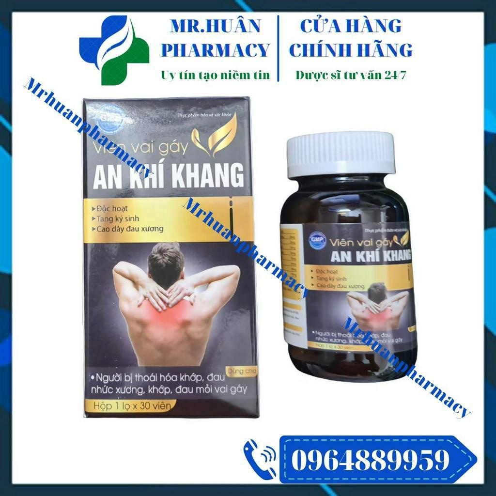 Viên vai gáy An Khí Khang (Hộp 30 viên) - Dùng cho người bị thoái hóa khớp, đau nhức xương, khớp, đau mỏi vai gáy