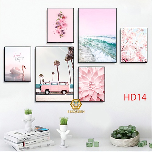 Tranh Treo Tường Trang Trí Nhà Cửa Phong Cách Hiện Đại Có Khung