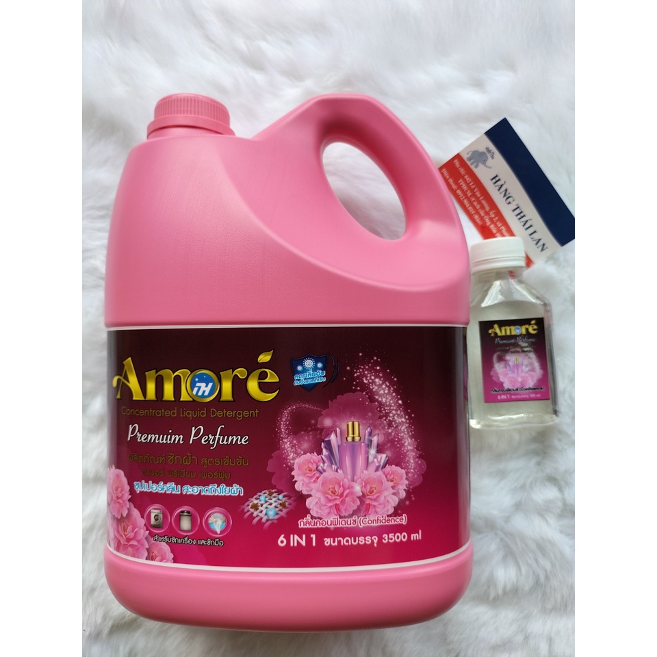 Nước giặt xã 6 in 1 Amore Thái lan-HƯƠNG NƯỚC HOA THƠM NGÁT