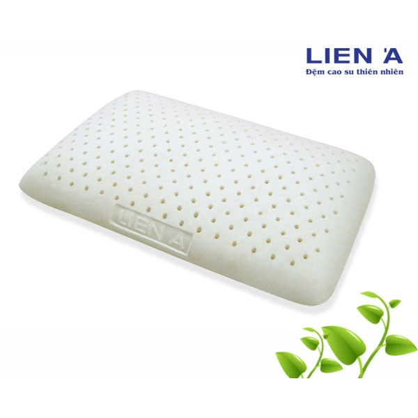 Gối cao su Oval Liên Á -45x65x14cm- Chính Hãng (size to người lớn) -Bảo Hành 10 năm Liên Á official