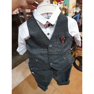 bộ công tử vest cao cấp cho bé trai 8-16kg