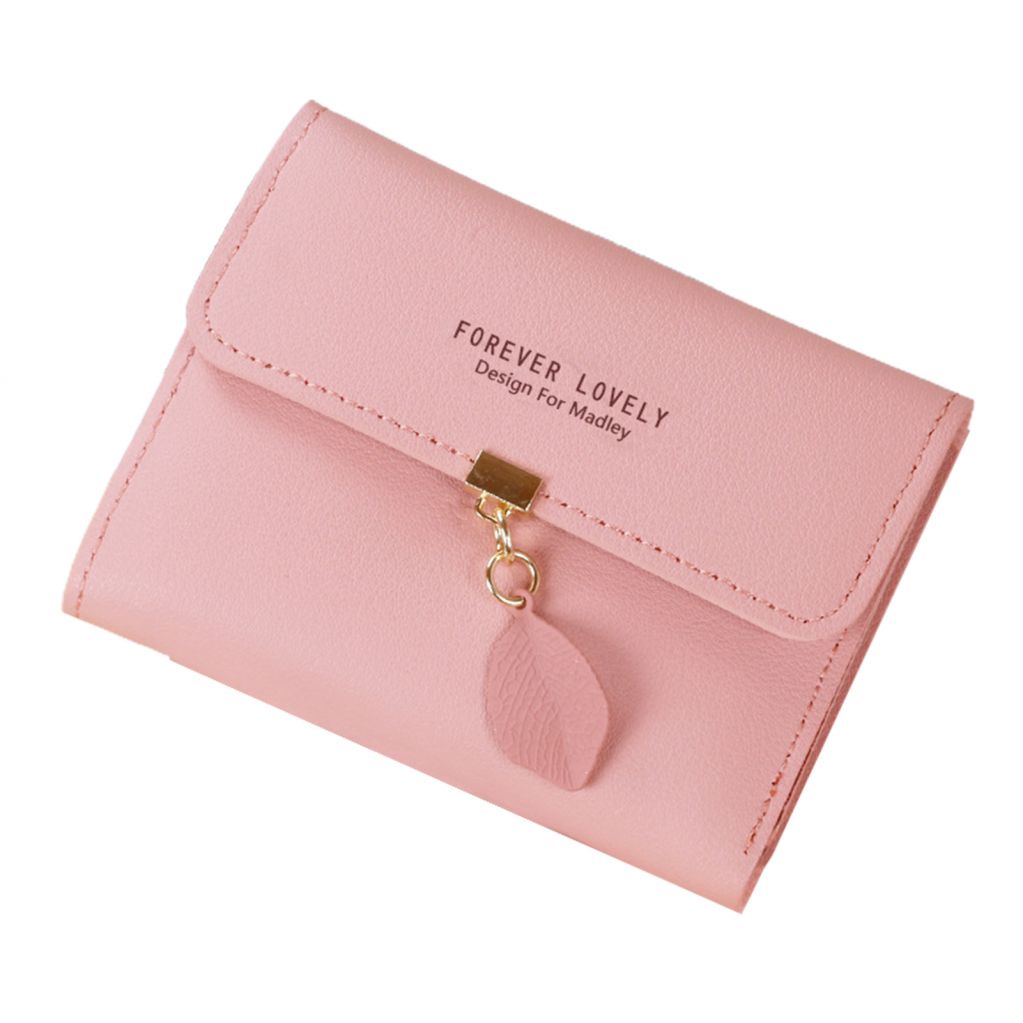 Women's Short Small Coin Purse Wallet Ladies Leather Folding Card Card Holder