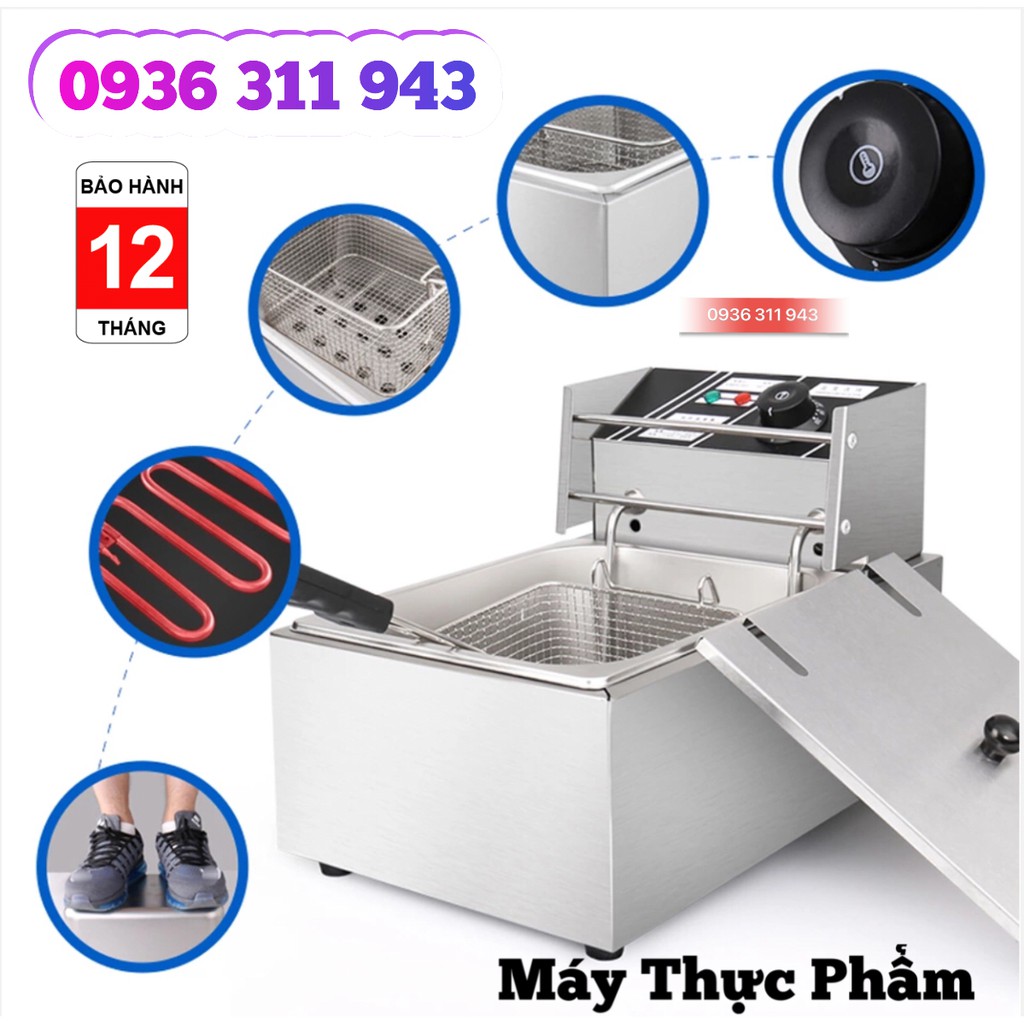 Bếp Chiên Nhúng Điện, Bếp Chiên Khoai Tây Rán, Gà Rán EF81