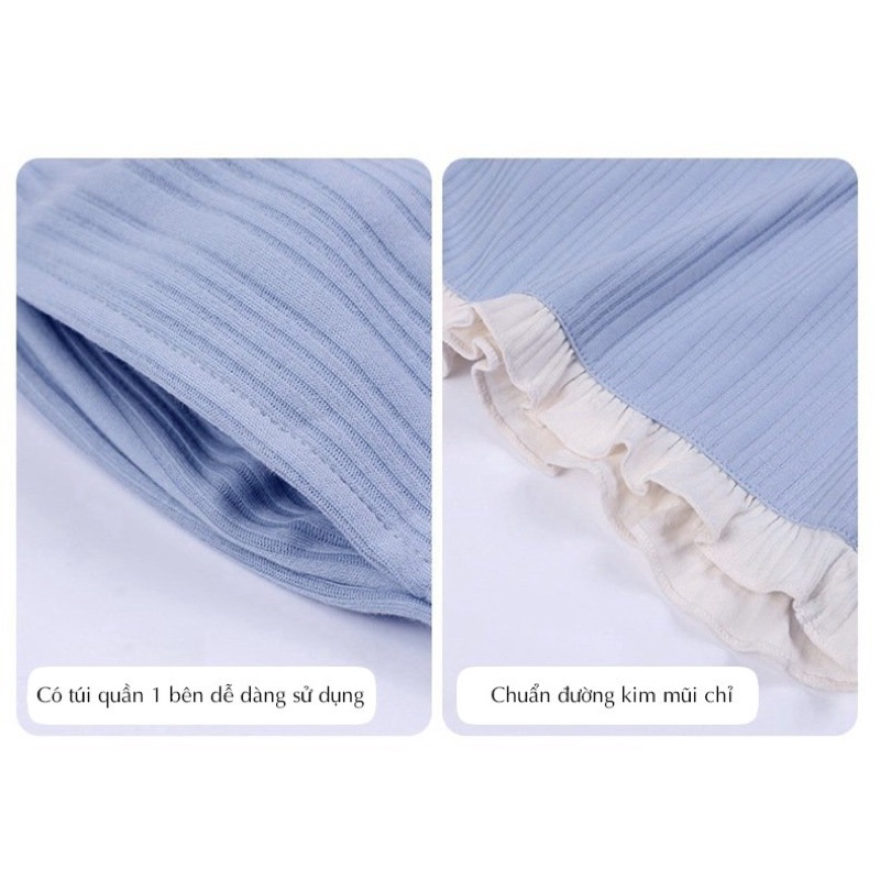 Set Bộ 2 Dây Nữ Mặc Nhà, Bộ Đồ Ngủ Chất Cotton Mềm Thời Trang Xuân Hè 2023