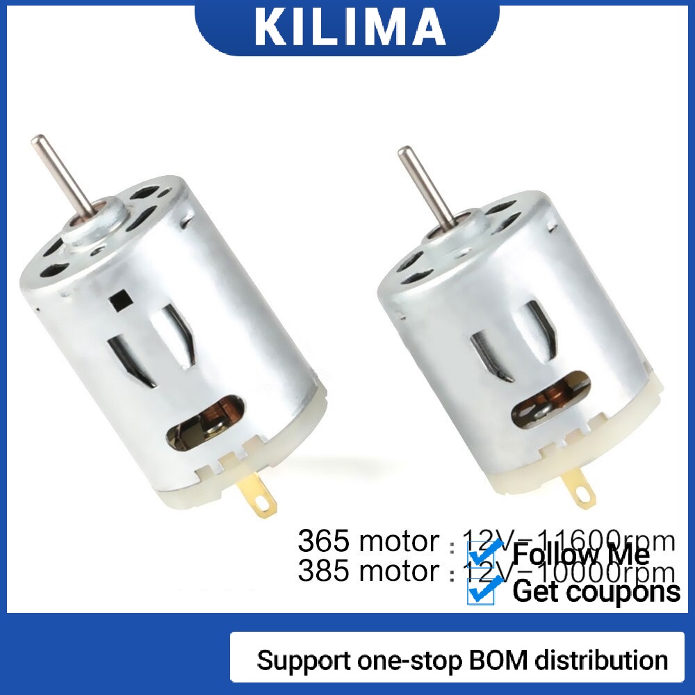 Động Cơ Thổi Khí Bằng Điện 12V 365 385 DC Motor 11600RPM 10000RPM 116000Rpm