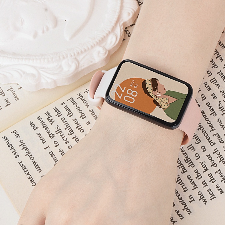 Dây Đeo Thay Thế Chất Liệu Silicon Màu Trơn Cho Xiaomi Mi Band 7 pro Xiaomi miband 7 pro 7pro
