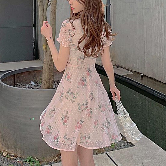 [Sẵn Hàng]♥️Đầm,Váy Cổ Nga Hoa Nhí Ulzzang(ảnh thật) Size S,M,L | BigBuy360 - bigbuy360.vn