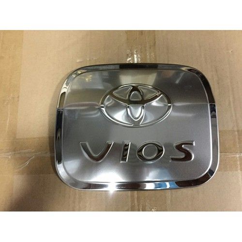 Ốp nắp xăng Vios 2008-2013 mạ crom bảo vệ chống trầy trang trí ô tô