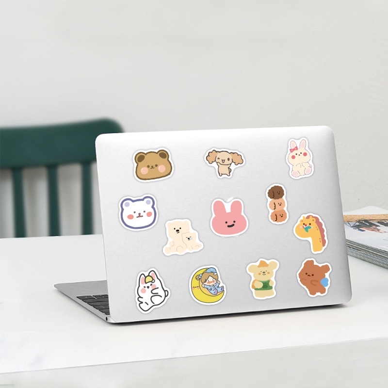 [XẢ KHO GIÁ SỐC NHIỀU MẪU] Set 100 Stickers Siêu Đáng Yêu Chống Thấm Nước Tiện Dụng Mẫu Mới 2022 Trang Trí Laptop
