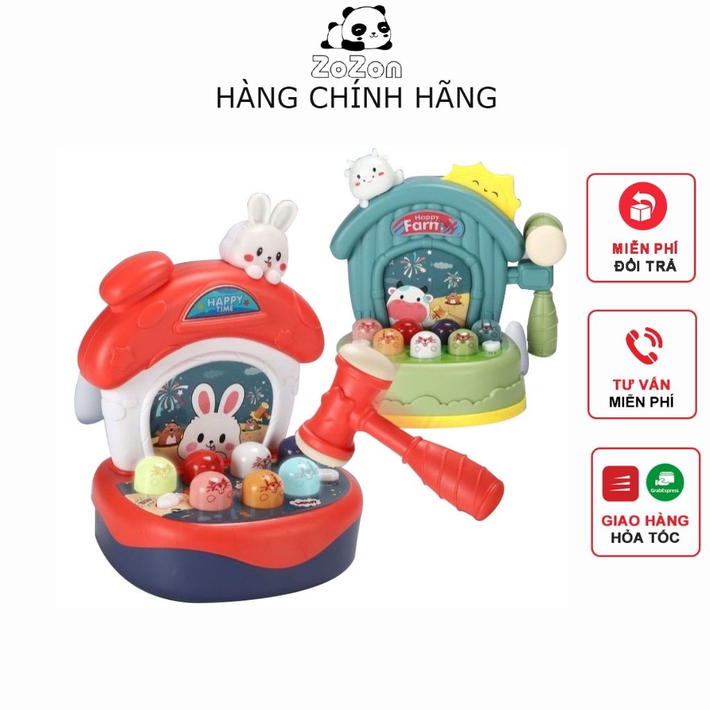 Bộ Đồ Chơi Đập Chuột Phát Nhạc Cho Trẻ em, Bộ Đập Chuột Tích Hợp Nhiều Chức Năng Giúp Bé Phát Triển Toàn Diện