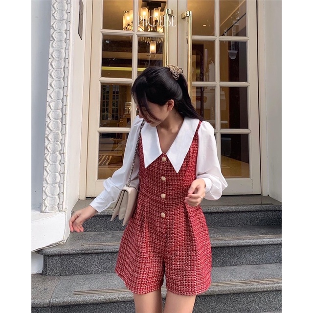 Bộ tweed sơ mi Marie
