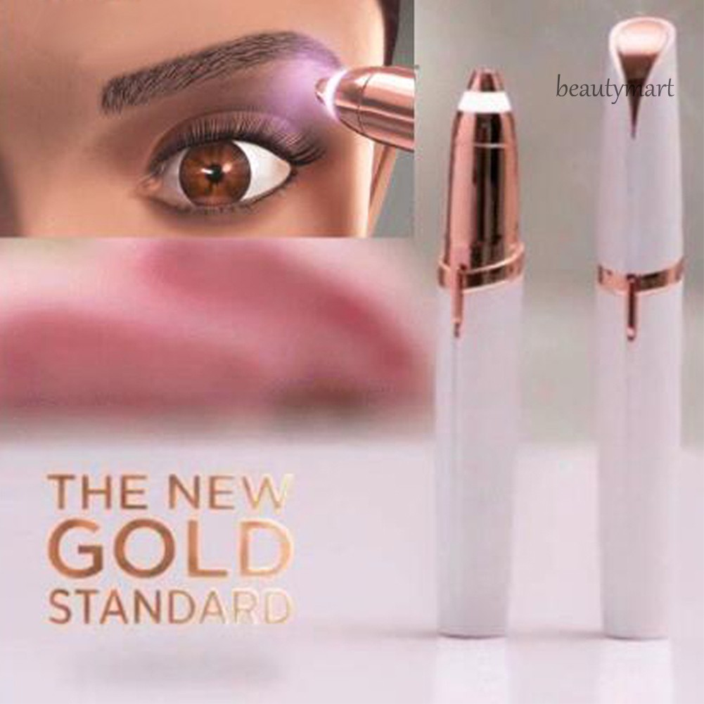 [Hàng mới về] Máy cạo lông mày điện tử hình thỏi son môi tiện dụng