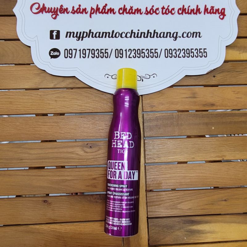 [MẪU MỚI NHẤT] XỊT TẠO PHỒNG TIGI BED HEAD SUPERSTAR QUEEN FOR A DAY 300ML