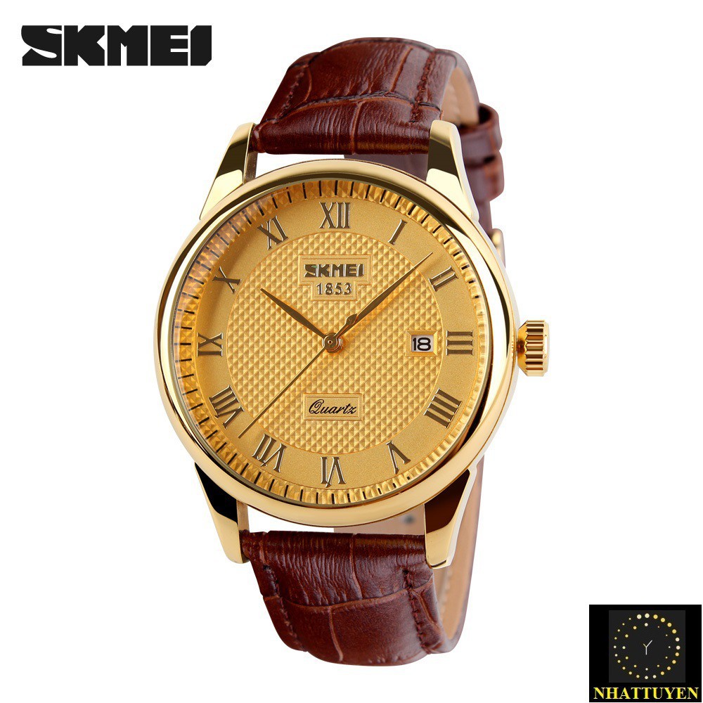 [ xả kho ] ĐỒNG HỒ NAM SKMEI 9058 DÂY DA CHÍNH HÃNG, CHỐNG NƯỚC VÀ CHỐNG XƯỚC