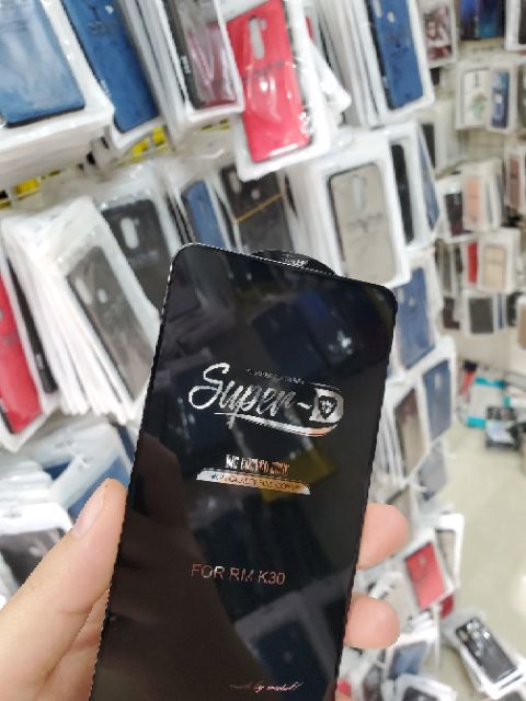 Kính cường lực Redmi K30 / Samsung Galaxy A80 / A71 dùng chung Full màn hiệu Super D viền mỏng cao cấp