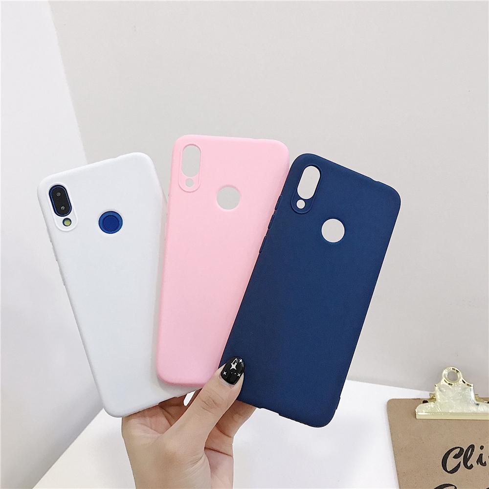 Ốp điện thoại màu sắc kẹo ngọt thời trang cho OPPO F9 Huawei Nova 3i 3 3e