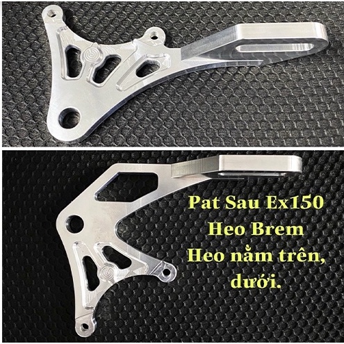 Pát Sau Ex135 , Ex150 đĩa zin heo 2 Piston đối xứng quay lên trên hoặc dưới . DoChoiXeMay