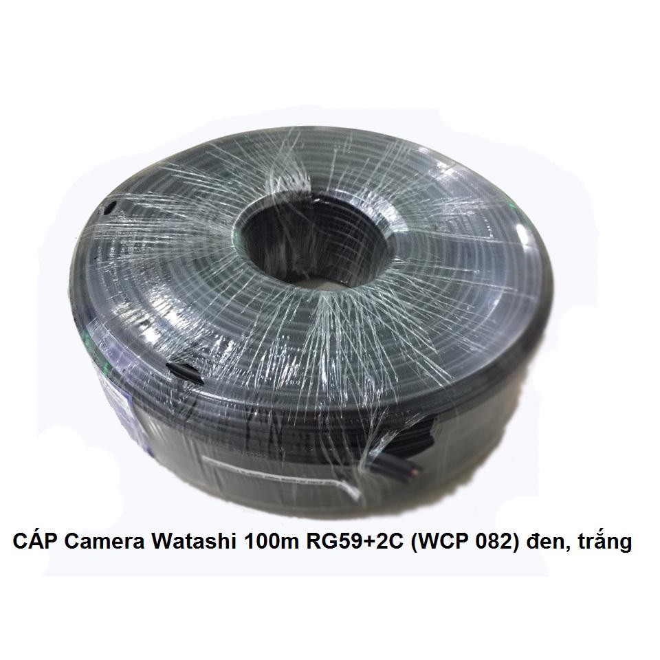 Cáp Camera Watashi RG59 + 2C 100m WCP 082 cáp camera đồng trục có nguồn Watashi RG 59