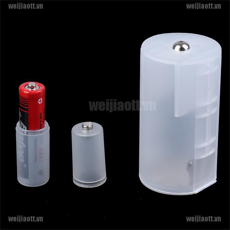 Bộ 3 Đầu Chuyển Đổi Pin Từ Aaa Sang Aa / Aa Sang C / Aa