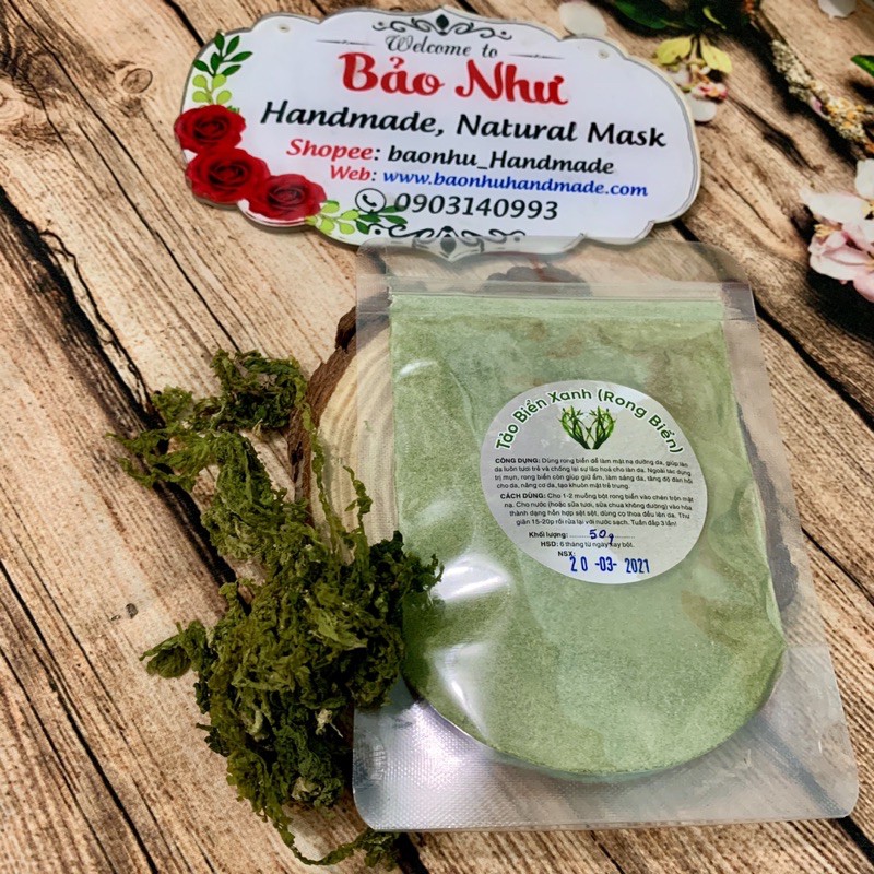 1Kg Bột Rong Biển Xanh Nguyên Chất