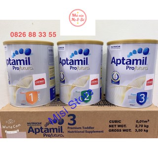 Sữa aptamil profutura số 1,2, 3 cho bé, nội địa úc, 900 gram