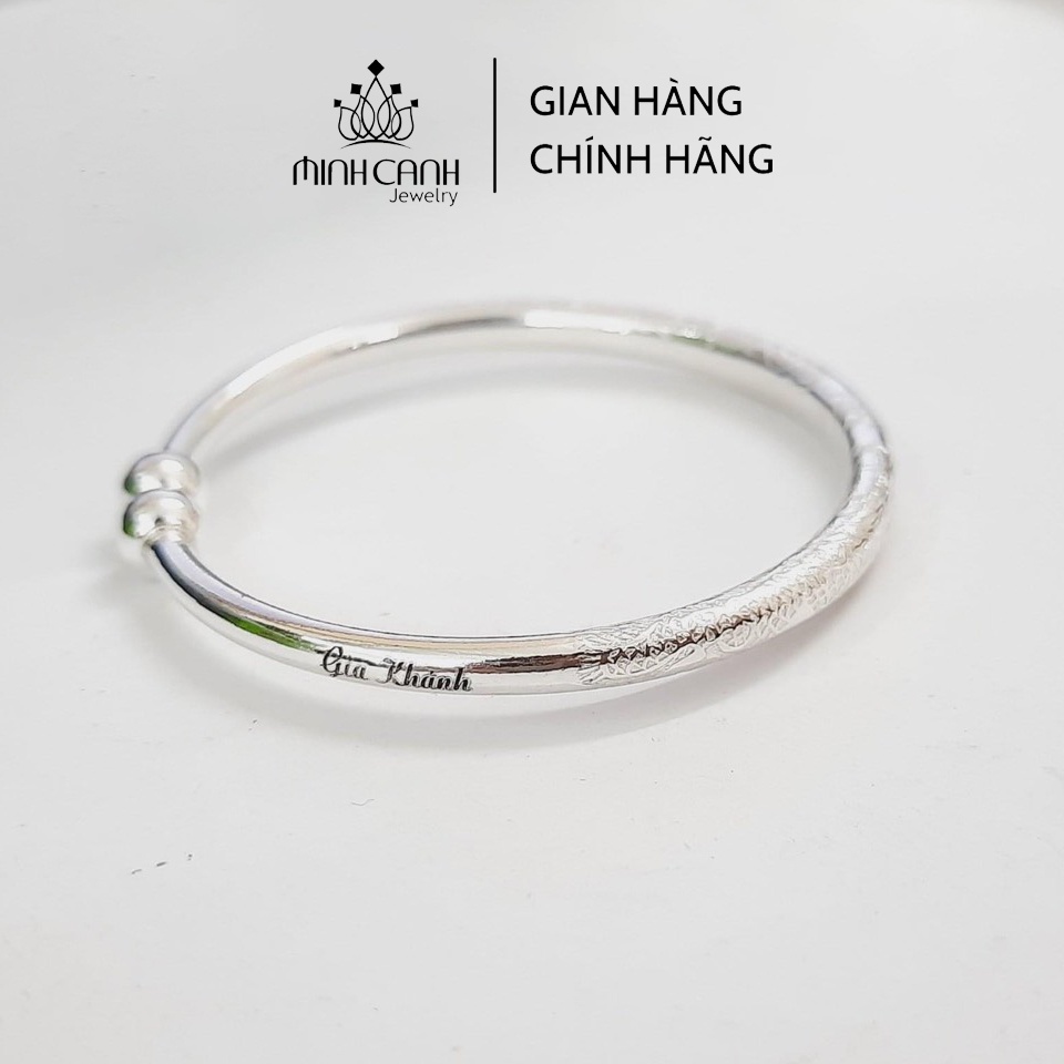 Kiềng Bạc Chạm Rồng Khắc Tên Cho Bé Yêu Minh Canh Jewelry