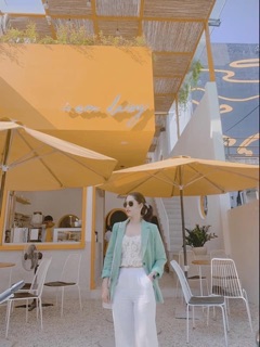 ÁO BLAZER XANH MINT