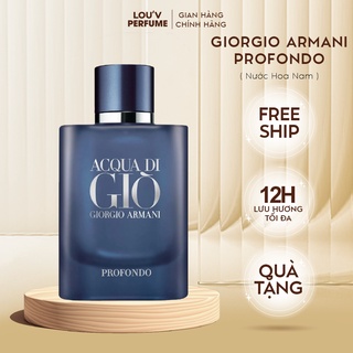 Nước hoa nam gio profondo - mẫu thử 10ml - chính hãng