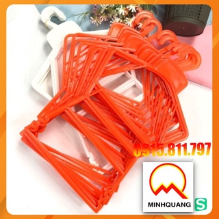 Mua Móc bộ trẻ em bằng nhựa - moc treo quần áo bé 2 kích thước size nhí  nhỡ màu cam - trắng sứ tùy ý lựa chọn