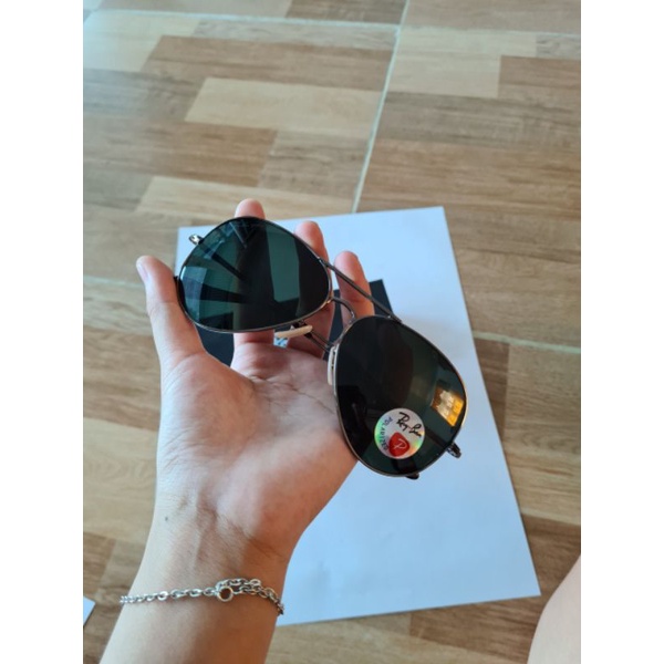 kính mát rayban polarized tem 7 màu titanium chống bể