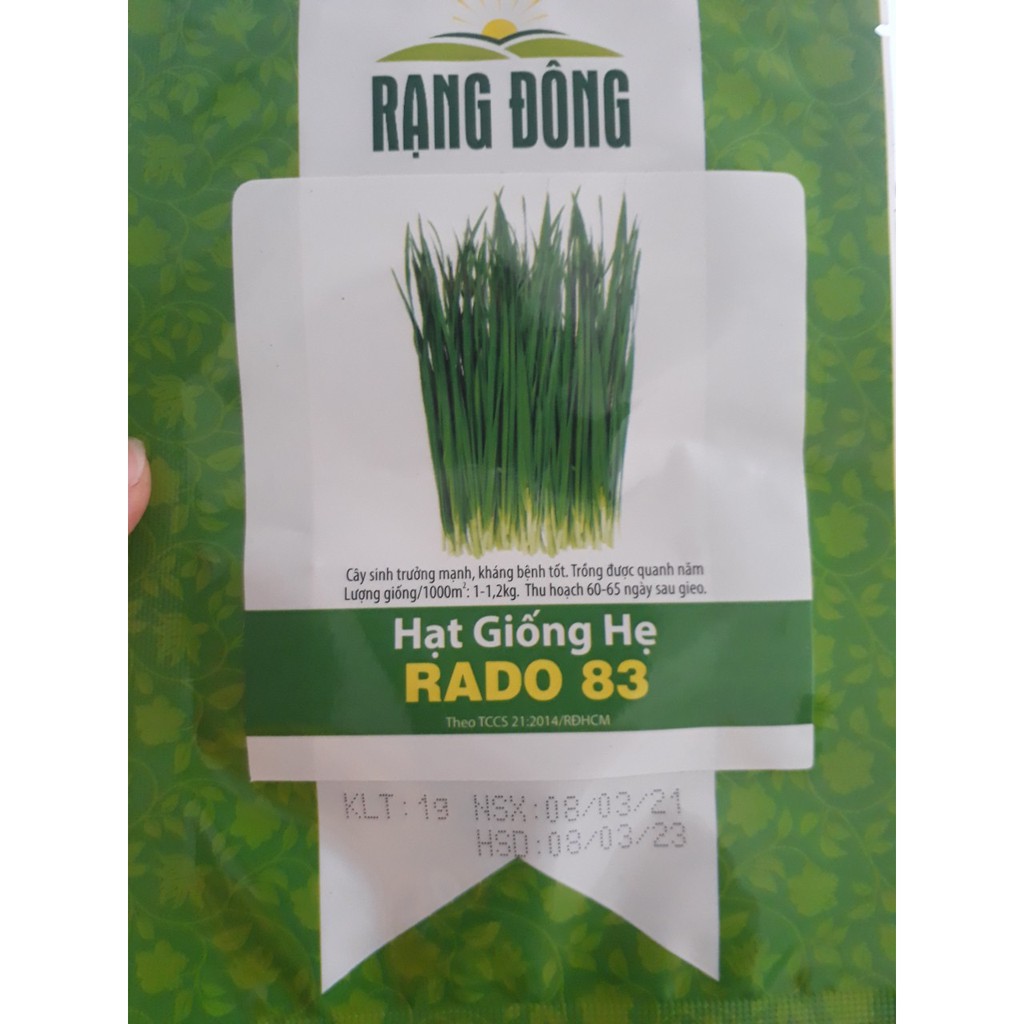 [Seeds] Hạt giống hẹ lá Rado, đóng gói 1gr