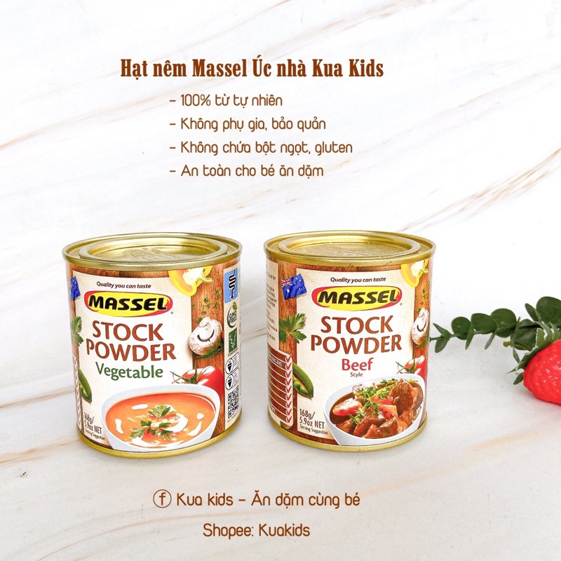 Hạt nêm Massel Úc cho bé ăn dặm