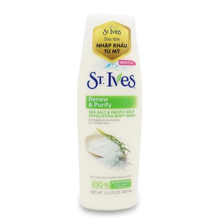 Sữa tắm tẩy tế bào chết St.ives Renew and Purify Body Wash Purify Sea Salt 709ml