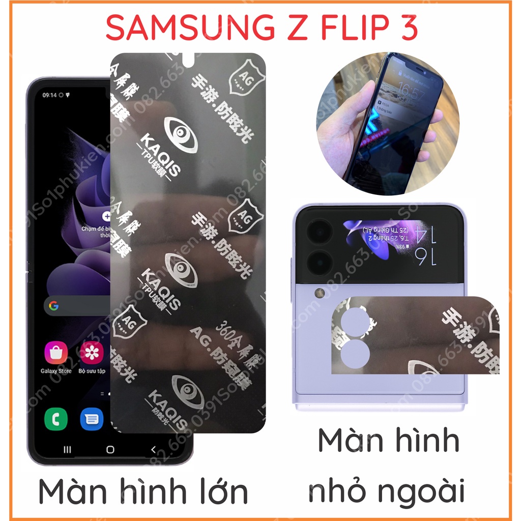 Dán chống nhìn trộm Samsung Z Flip, Z Flip 3, Z Fold 2, Z Fold 3 ppf chống trầy