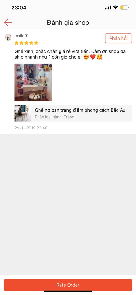 Ghế nơ bàn trang điểm phong cách Bắc Âu