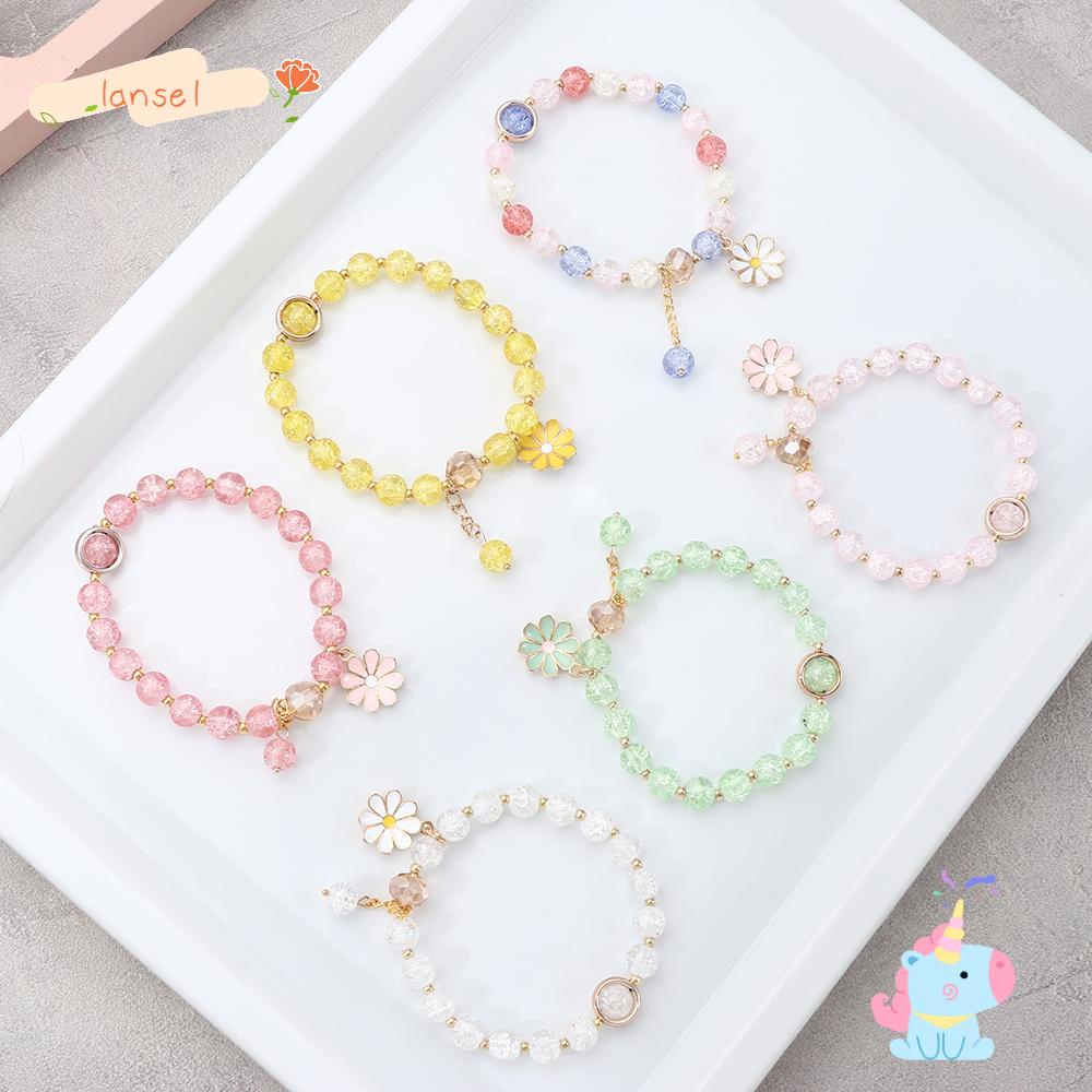 Vòng Tay Hoa Cúc Nhỏ Nhắn Nhiều Màu Xinh Xắn|Vòng Tay Thời Trang Nhiều Màu Hình Hoa Hướng Dương