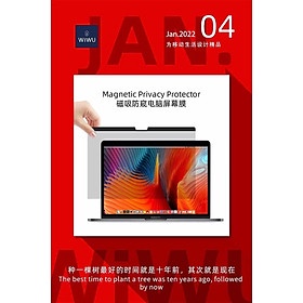 Dán Chống Trộm Wiwu Magnetic Privacy Protector Dành Cho Macbook Chống Trầy Xước, Chống Lóa - Hàng Chính Hãng