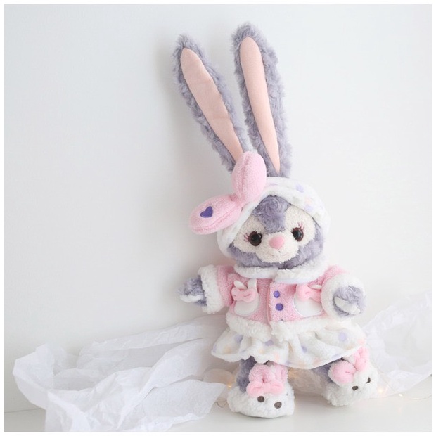 GẤU BÔNG THỎ STELLA  LOU DISNEY đầm bông trắng, Pijama tím  [SẴN GIAO NGAY] chuẩn tem mác đáng yêu
