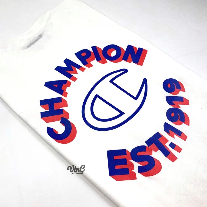 Áo Thun Champion Tagless Est.1919 logo unisex Chính Hãng