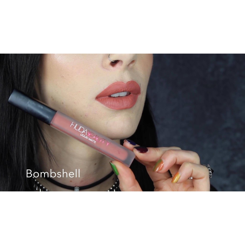 Son kem lì HUDA BEAUTY liquid matte nhiều màu Chính hãng