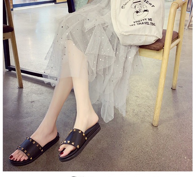 Dép Nữ PVC Quai Ngang Đính Hoa Vải/ Đính Đá Nhiều Mẫu Siêu Kute Size 36-40 - Hàng Nhập Quảng Châu - Lucky Girl shop