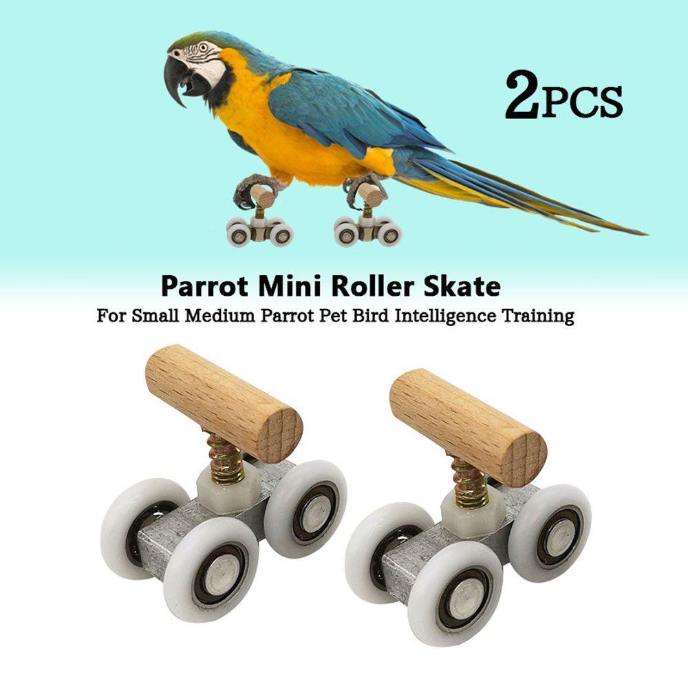 PATRICIA Set 2 Đồ Chơi Trượt Băng Vui Nhộn Cho Vẹt