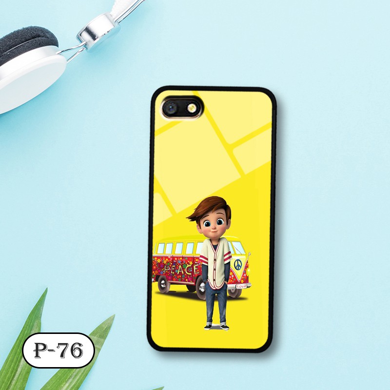 Ốp kính 3D OPPO F3/ A77 - hình cute