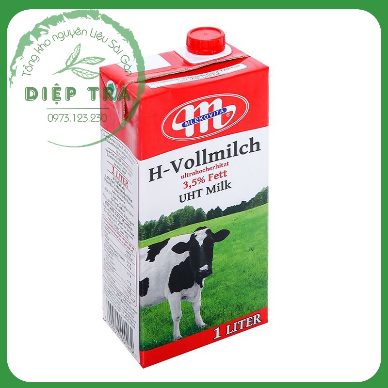 Sữa Tươi BA LAN - Tiệt Trùng Không Đường MLEKOVITA 1L/Hộp
