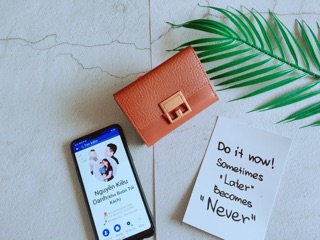 VÍ GẬP NỮ SIZE 15 CM ( kèm video và ảnh thật)