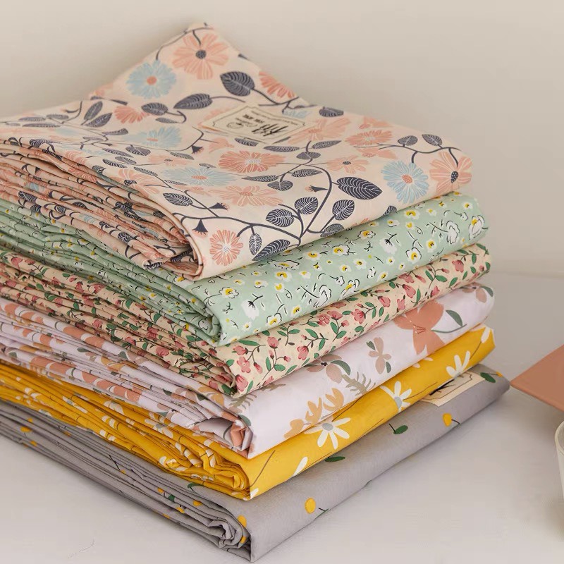 Ga giường cotton 100%, ga gối cotton dày mát chun đủ size nệm 1m2 1m4 1m5 1m6 1m8 2m2