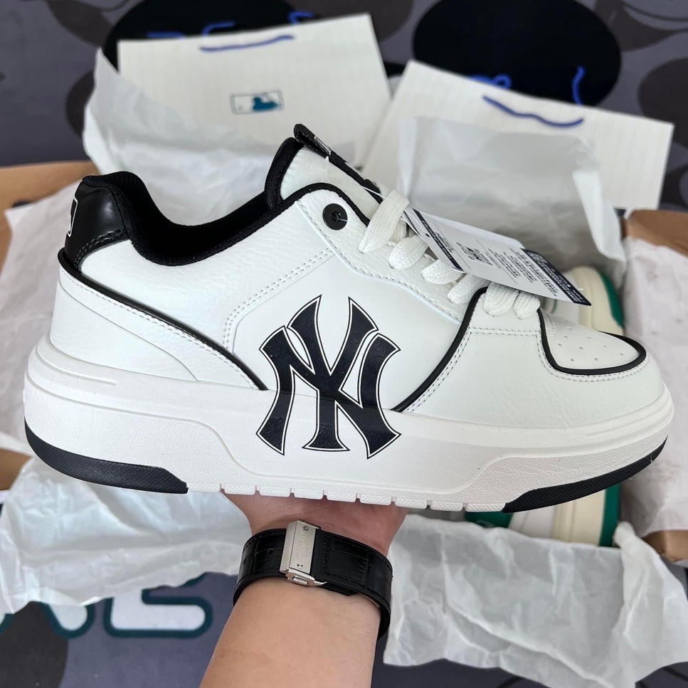 Giày MLB Chunky Liner New York Yankees Giày Thể Thao Nam Nữ MLB NY Đủ 3 Màu Đế Tăng Chiều Cao 5cm