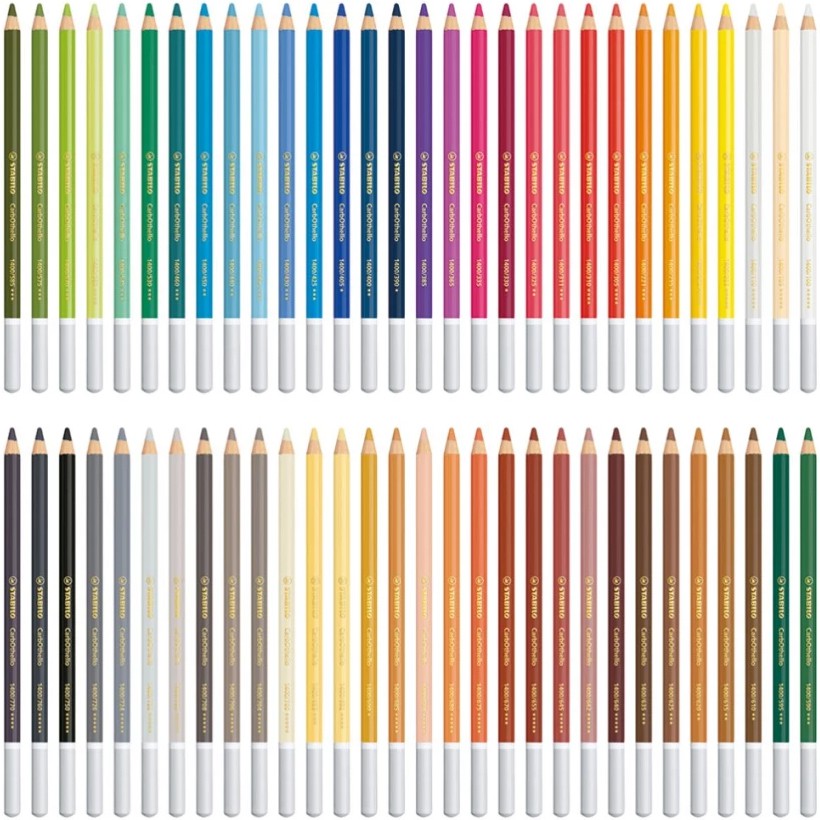 Bút chì màu đa năng STABILO CarbOthello nhóm màu nâu-da-xám (CLC14)