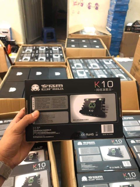 [Mã ELHACE giảm 4% đơn 300K] Soundcard thu âm XOX K10,hát livestream (bảo hành 1 năm)