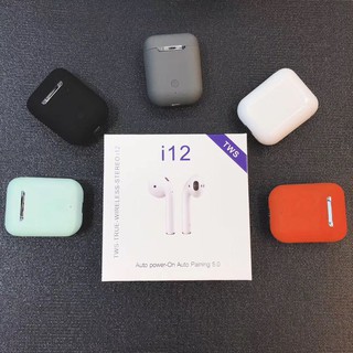 [Tặng giá đỡ điện thoại] Tai nghe Bluetooth i12 TWS
